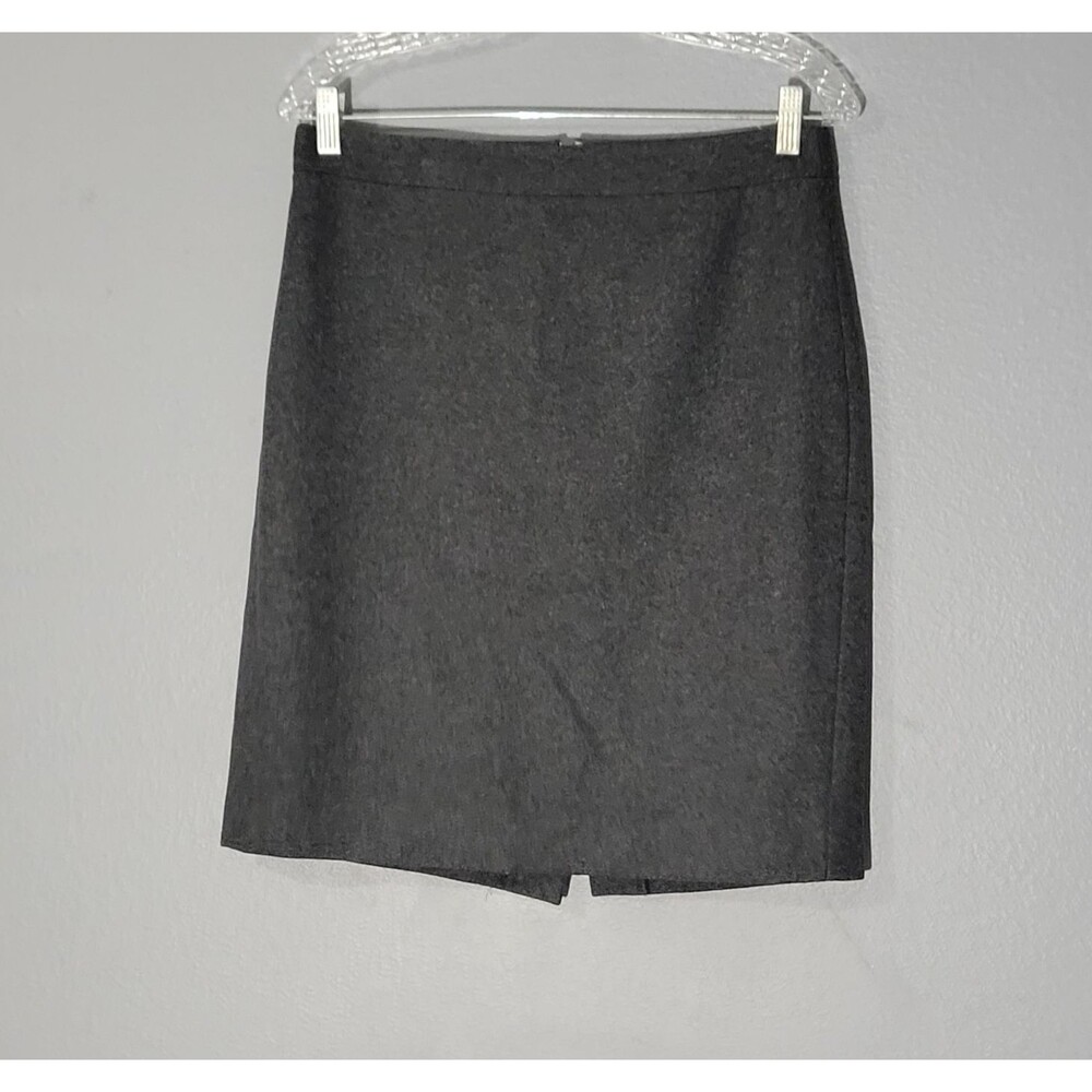 J.crew The Pencil Skirt  Wool Blend Gray Sz 6